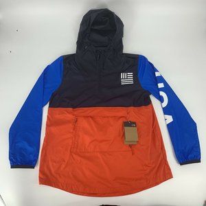 Women's The North Face USA Olympic‎ Pullover Anorak 1/4 Zip Jacket Medium NWT
